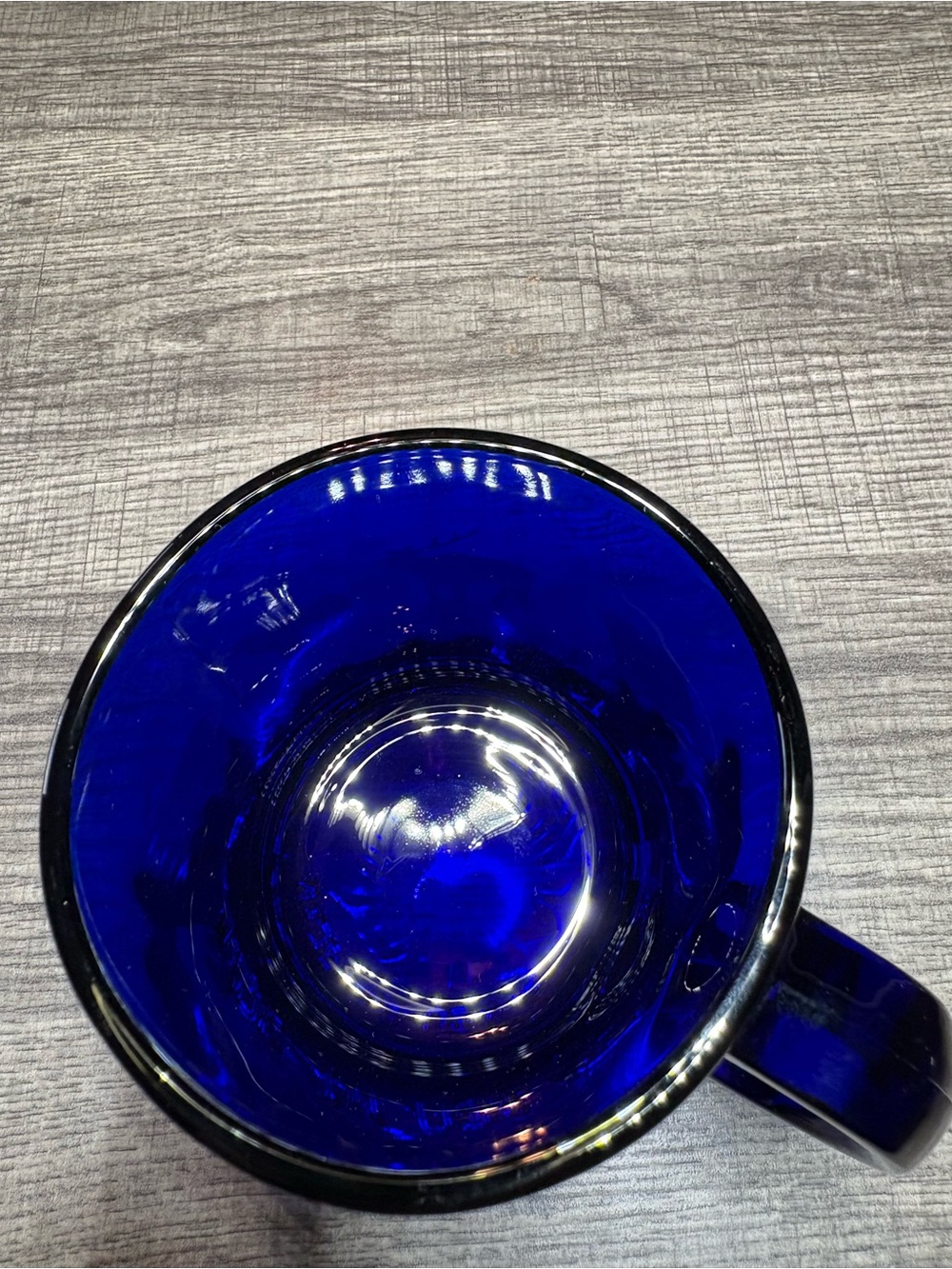 Cobalt Blue Glass Mug - Sleek Home Dining Cup Yellowstone made in USA